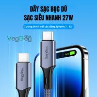 Fast charging cable USB-C to Lightning for iphone wrap - V-M002L